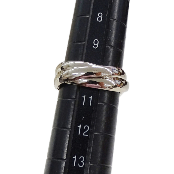 CARTIER Silver Trinity Ring #50 - Picture 10 of 10